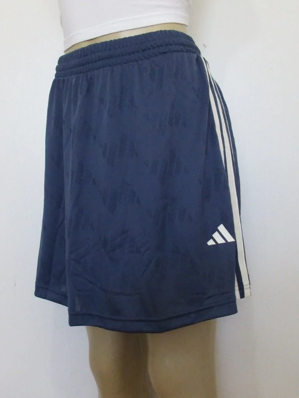 ADIDAS Active Skort Size Large Gray 3 Stripe